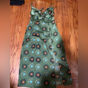 Urban Outfitters Mariah Lace up Midi dress